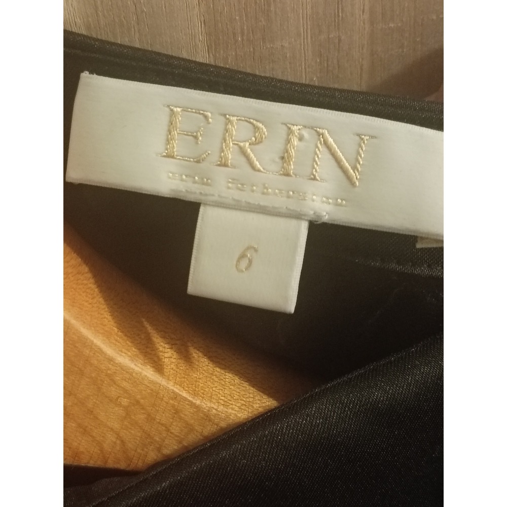 Erin Fetherston Womens Black Floral Peter Pan Collar Sleeveless Mini Dress Size6 - Picture 5 of 9